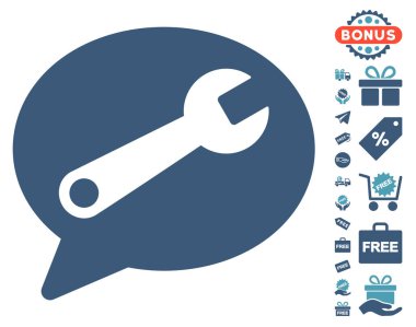 Hizmet ileti simgesi ücretsiz bonus