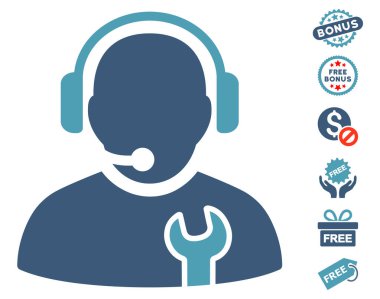 Ücretsiz Bonus ile hizmet işleç simgesi