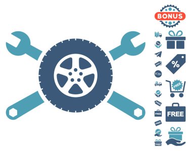 Lastik Servisi anahtarı simgesini ücretsiz bonus