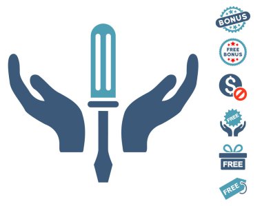 Tornavida bakım simgesi ücretsiz Bonus ile ayarlama