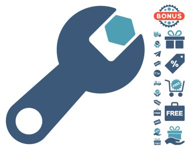 İngiliz anahtarı simgesini ücretsiz bonus