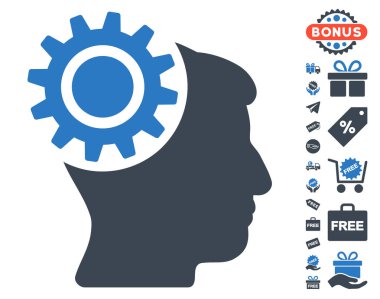 Beyin dişli simgesini ücretsiz bonus