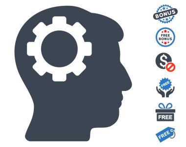 Beyin dişli simgesini ücretsiz bonus