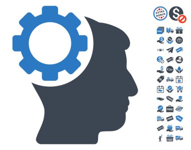 Beyin dişli simgesini ücretsiz bonus