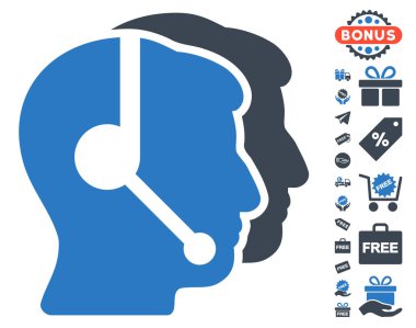 Çağrı merkezi operatörleri simgesi ücretsiz bonus