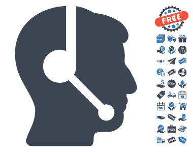 Çağrı Merkezi operatörü simgesi ücretsiz bonus