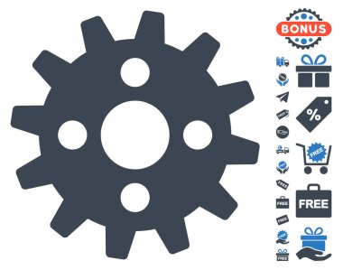 Ücretsiz Bonus dişli simgesiyle