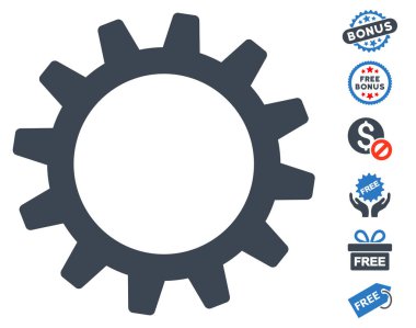 Ücretsiz Bonus dişli simgesiyle