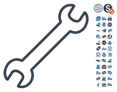 Ücretsiz Bonus ile kontur Wrench kutsal kişilerin resmi