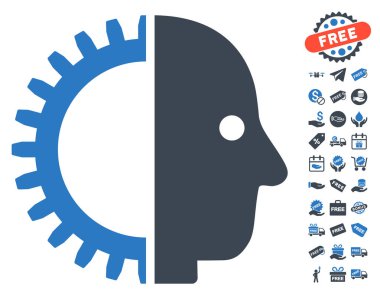 Cyborg kafa simgesi ücretsiz bonus