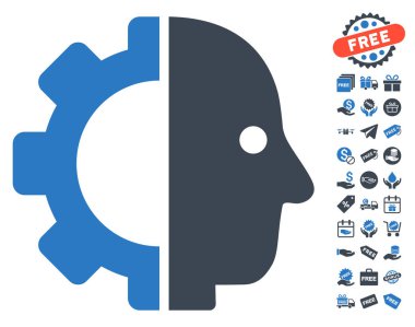 Cyborg kafa simgesi ücretsiz bonus