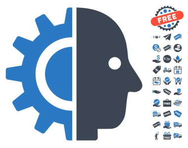 Cyborg kafa simgesi ücretsiz bonus