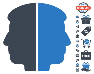 Çift yüzlü simgesi ücretsiz bonus