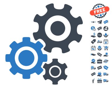 Dişli mekanizması simgesini ücretsiz bonus