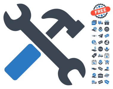 Çekiç ve ücretsiz Bonus ile Wrench kutsal kişilerin resmi