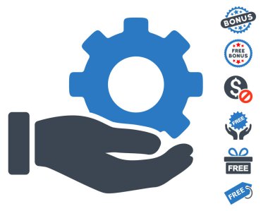 Mekanik vites hizmet el simgesi ücretsiz bonus