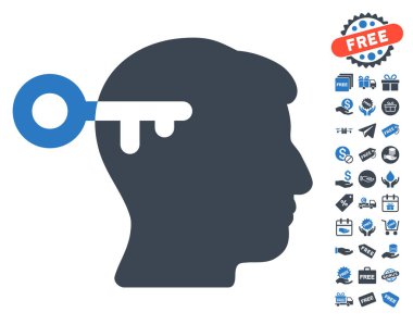 Ücretsiz Bonus ile zihin anahtar simgesi