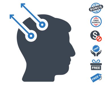 Sinirsel arayüz fişler simgesi ücretsiz bonus