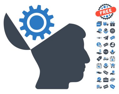 Açık kafa dişli simgesini ücretsiz bonus