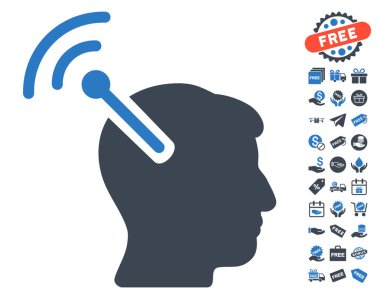 Radyo sinirsel arayüzü simgesi ücretsiz bonus