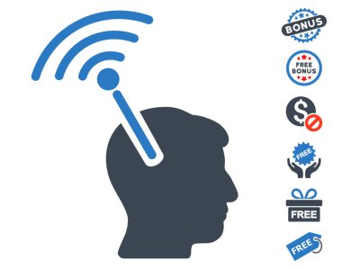 Radyo sinirsel arayüzü simgesi ücretsiz bonus