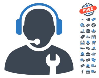 Ücretsiz Bonus ile hizmet işleç simgesi