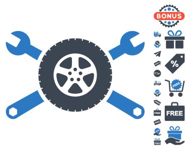 Lastik Servisi anahtarı simgesini ücretsiz bonus