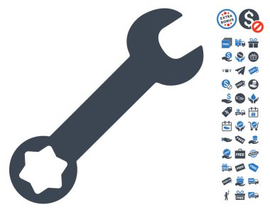 İngiliz anahtarı simgesini ücretsiz bonus