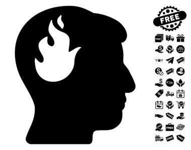 Beyin yangın simgesi ücretsiz bonus