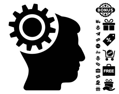 Beyin dişli simgesini ücretsiz bonus