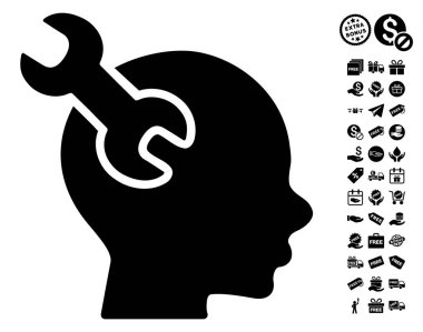 Beyin hizmet Wrench kutsal kişilerin resmi ile ücretsiz Bonus