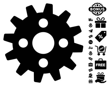 Ücretsiz Bonus dişli simgesiyle