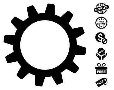 Ücretsiz Bonus dişli simgesiyle
