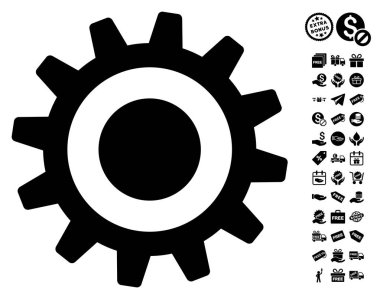 Ücretsiz Bonus dişli simgesiyle