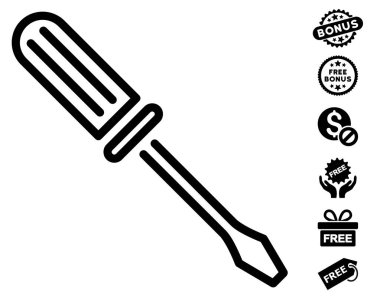 Kontur tornavida simgesi ücretsiz bonus