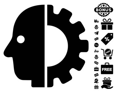 Cyborg kafa simgesi ücretsiz bonus