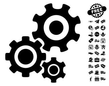 Dişli mekanizması simgesini ücretsiz bonus