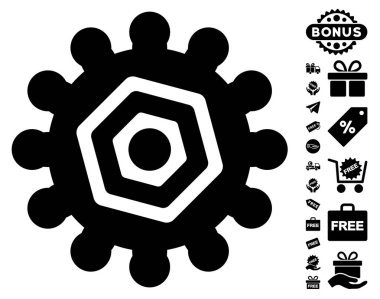 Dişli simgesini ücretsiz bonus