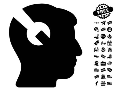 Kafa cerrahi Wrench kutsal kişilerin resmi ile ücretsiz Bonus