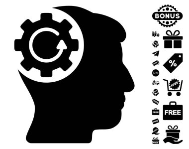 Akıl dişli döndürme simgesi ücretsiz bonus