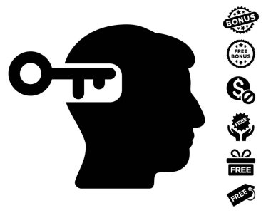 Ücretsiz Bonus ile akıl anahtar simgesi