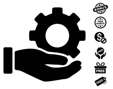 Mekanik vites hizmet el simgesi ücretsiz bonus