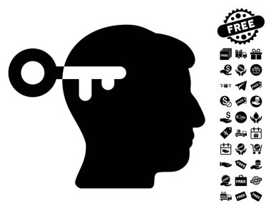 Ücretsiz Bonus ile zihin anahtar simgesi