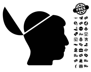 Ücretsiz Bonus ile açık beyin simgesi