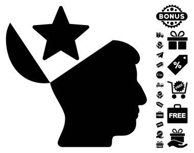 Açık kafa yıldız simgesi ile ücretsiz Bonus