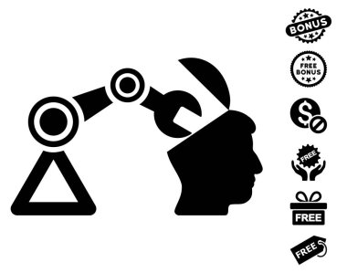 Açık kafa cerrahi manipülatör simgesi ücretsiz bonus