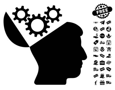 Açık fikirli Gears simgesi ücretsiz bonus
