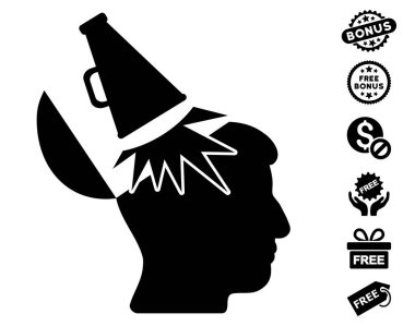 Açık fikirli megafon simgesi ücretsiz bonus