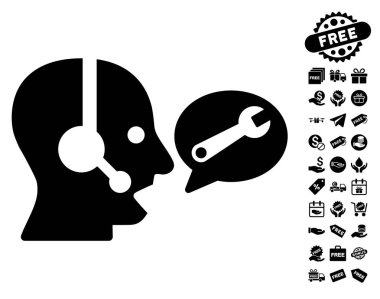 Operatör hizmeti ileti simgesi ücretsiz bonus