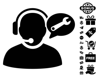 Operatör hizmeti ileti simgesi ücretsiz bonus